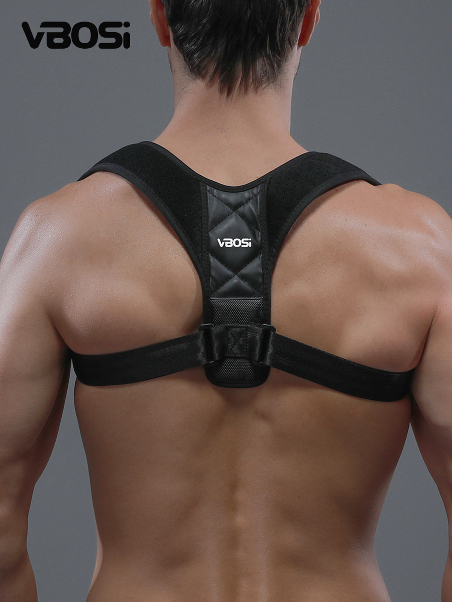 Vbosi Posture Correction Belt Adult Compression Corrector Anti-Hunchback Support Back Correction Belt Cross-Border Manufacturer Wholesale