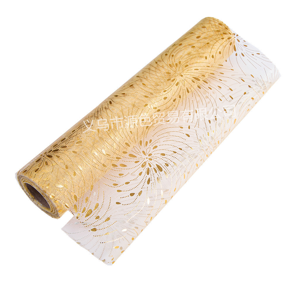 Picture of New cross-border Amazon dedicated mesh gilding table runner snowflake deer head Christmas holiday decoration home table decoration