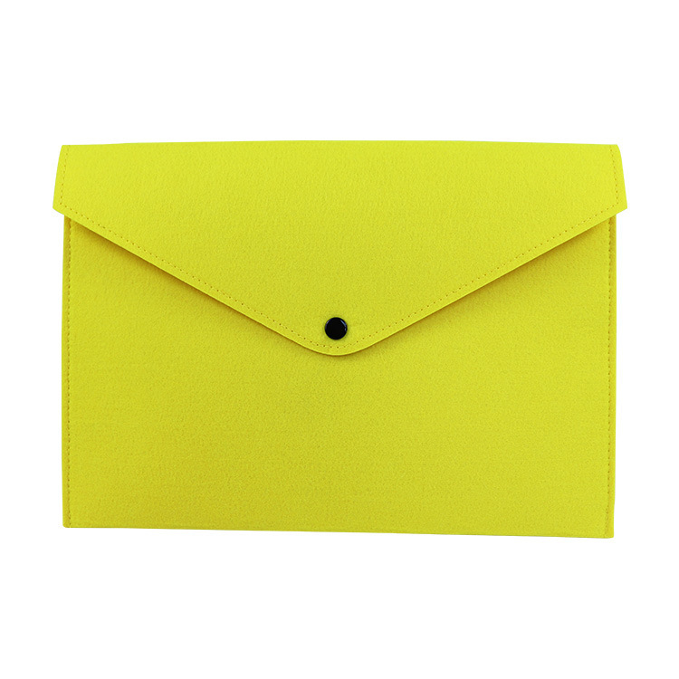 Picture of Cross-border wholesale A4 creative felt file bag portable file bag solid color felt products file bag customization