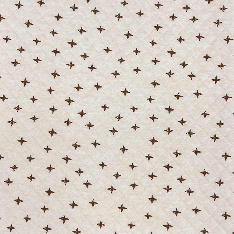 Picture of Original White Diamond Lattice Jacquard Air Layer Printed Baby Quilted Fabric Baby Jumpsuit Sleeping Bag Quilted Fabric
