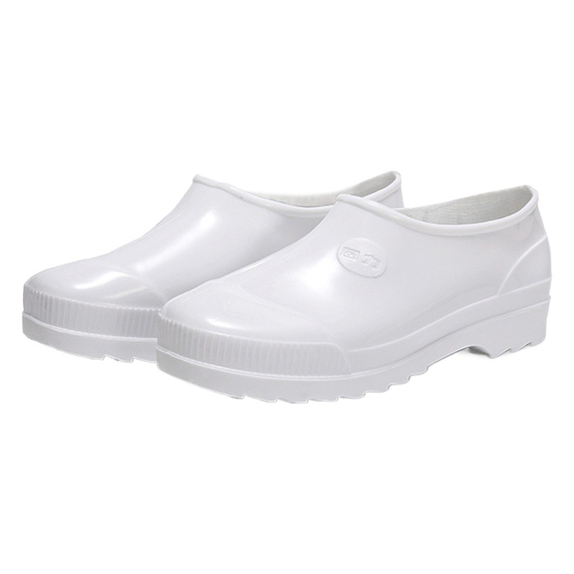 Warrior 3083 short white rain boots kitchen oil-resistant women's low tube ingot shoes waterproof non-slip PVC rain boots