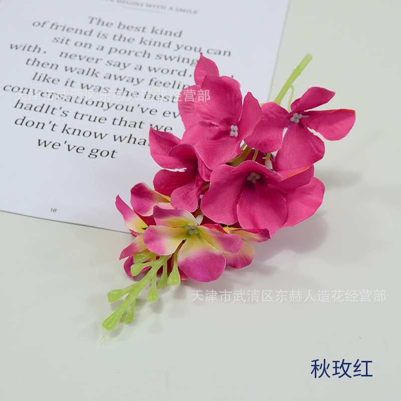 Picture of Simulated Flower Hyacinth Flower String Artificial Flower Restaurant Bar Decoration Shooting Props Scene Layout Violet Flowers