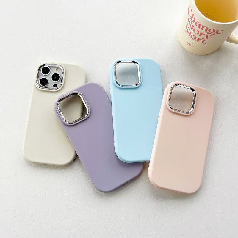 Picture of Solid Color Chubby Girl for Apple 16pro Phone Case New 15promax Electroplated 14/13/12 Drop-resistant 11x