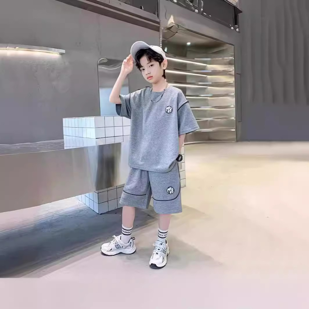 Picture of Children's Wear Boys Summer 2024 New Korean Style Western Style Casual Loose Cool Fashionable Handsome suit Two-piece Set