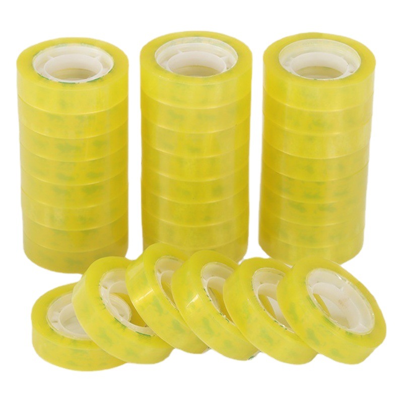 Stationery Tape Width 1.2/1.5cm Office Tape for Sealing Cartons, Transparent Small Wholesale Sealing for Students