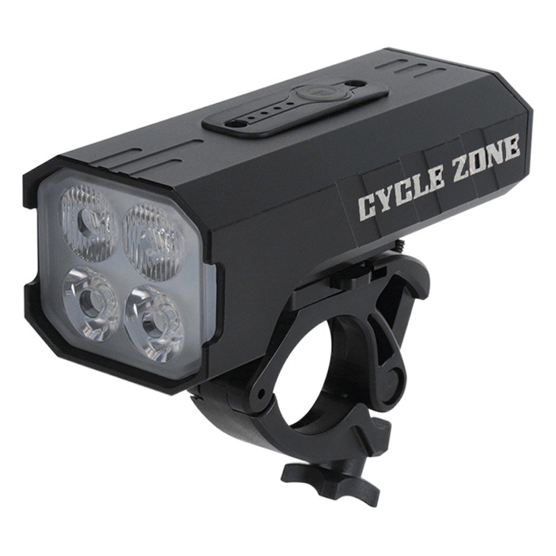 Bicycle light set 4T6 car cross-border LED flashlight aluminum alloy equipment night riding rotating bright riding headlights