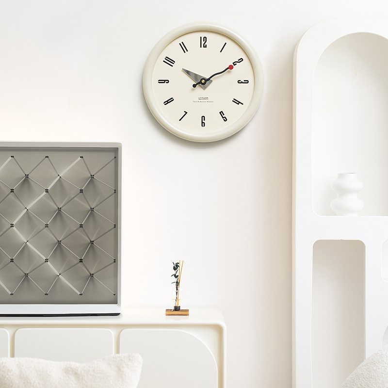Wozoom House Clock Wall Clock Living Room Modern Minimalist Restaurant Atmospheric Creative Retro Clock Wall Hanging