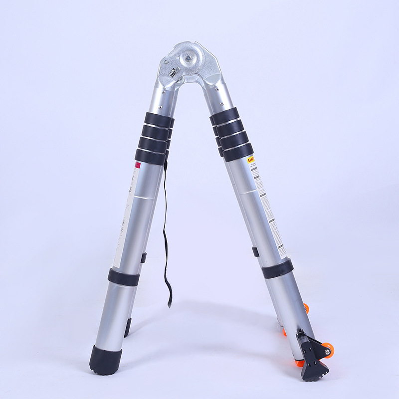 Picture of Factory Source Spot Aluminum Alloy Joint Telescopic Ladder Thickened Multifunctional Herringbone Ladder Dual-use Engineering Telescopic Ladder