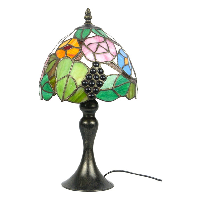 Huijing Tiffany lamp Mediterranean simple study office eye protection desk lamp bedside nightlight cross-border supplier