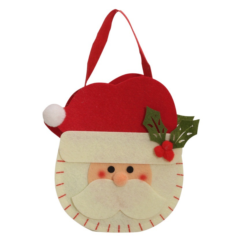 Christmas decoration gift bag Christmas candy bag children's Christmas gift decoration three-dimensional handbag