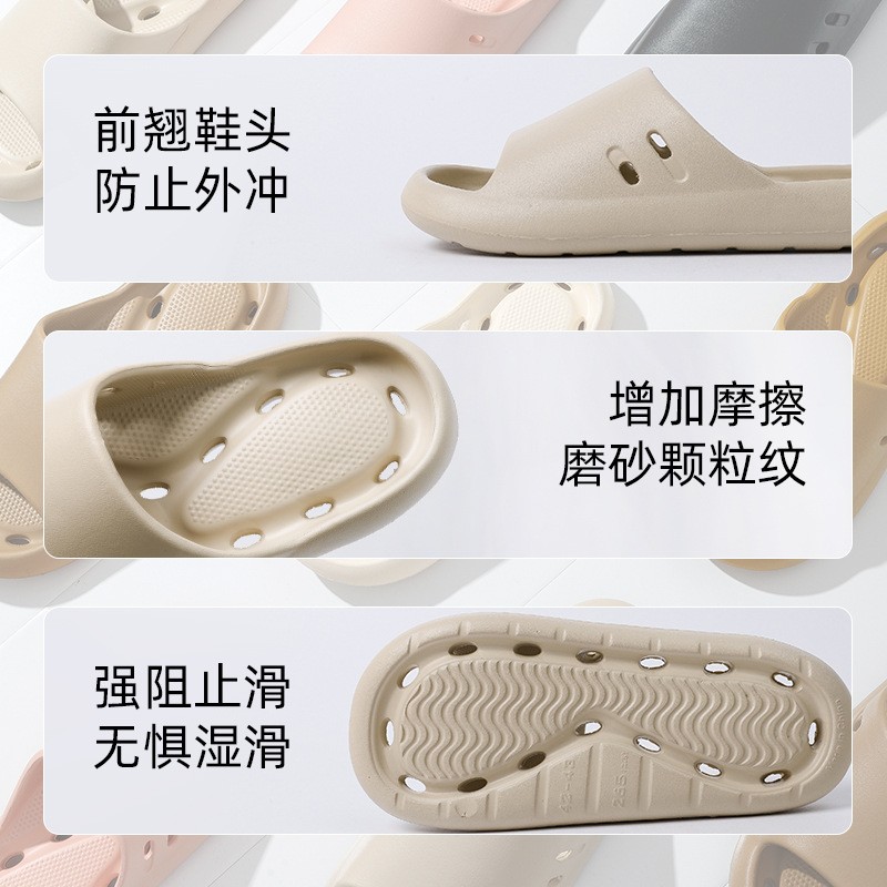 Picture of Men's bath slippers non-slip leaking 2025 new bathroom hollow quick-drying deodorant sandals indoor summer wholesale