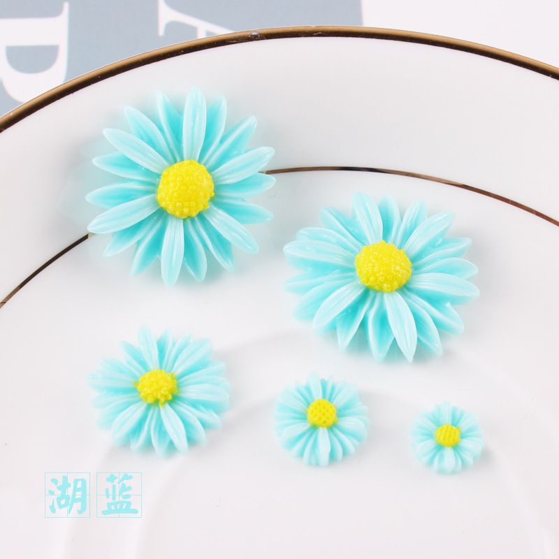 Picture of Cross-Border Resin Sunflower DIY Cream Mobile Phone Case Accessories Kidsren's Hair Accessories Daisy Flower Decoration Materials