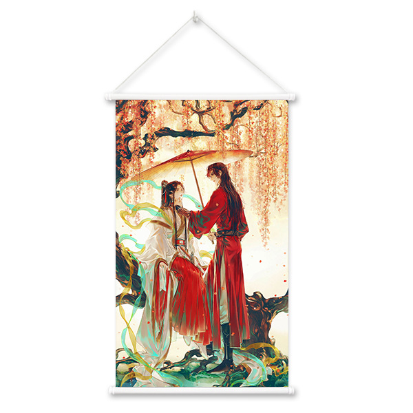 Picture of Shenzhen factory God blessing hanging painting wholesale comic exhibition peripheral scroll painting spray painting secondary yuan Anime Poster