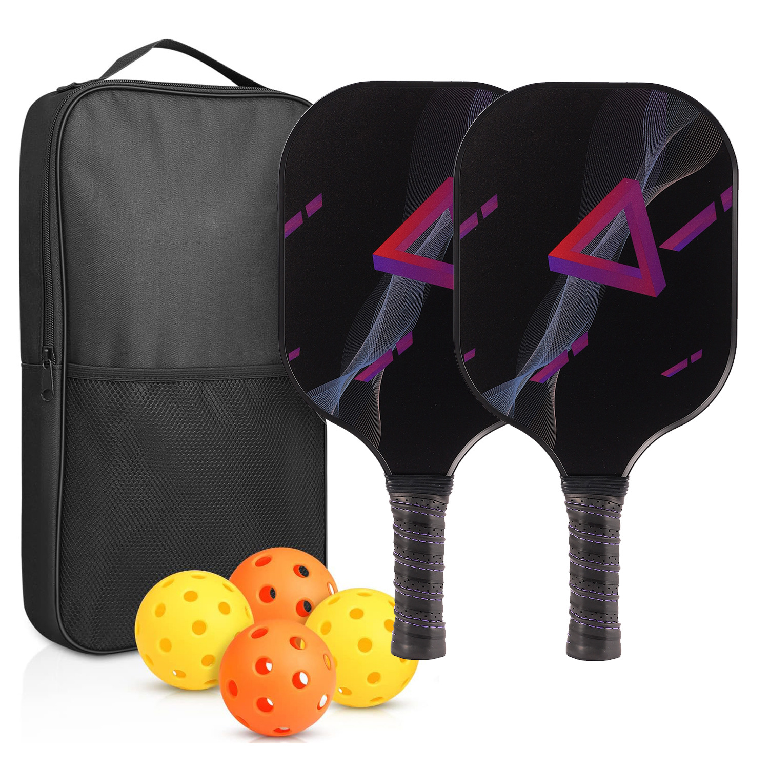 Picture of Peak ball racket glass fiber edge strip UV pattern design outdoor leisure entertainment cross-border pickle pickle racket