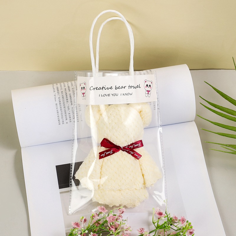 Picture of Bear Towel Hand Gift Wedding Gift Birthday Return Gift Wedding Shop Christmas Gift Opening Gift Bear Towel