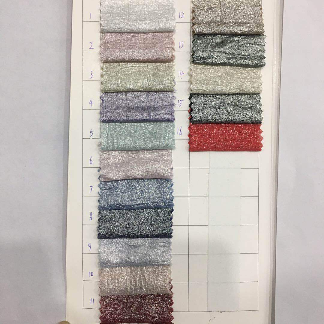New color wrinkled hemp bronzing fabric fashion stage clothing performance clothing Hanfu fabric spot manufacturers for sale