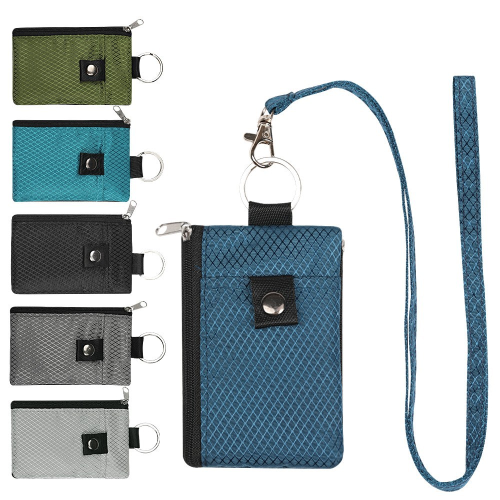 Lightweight Mini Wallet, Multifunctional Card Holder, Key Chain, Rfid Anti-Theft, Ultra-Compact Card Holder That Can Be Hung Around the Neck
