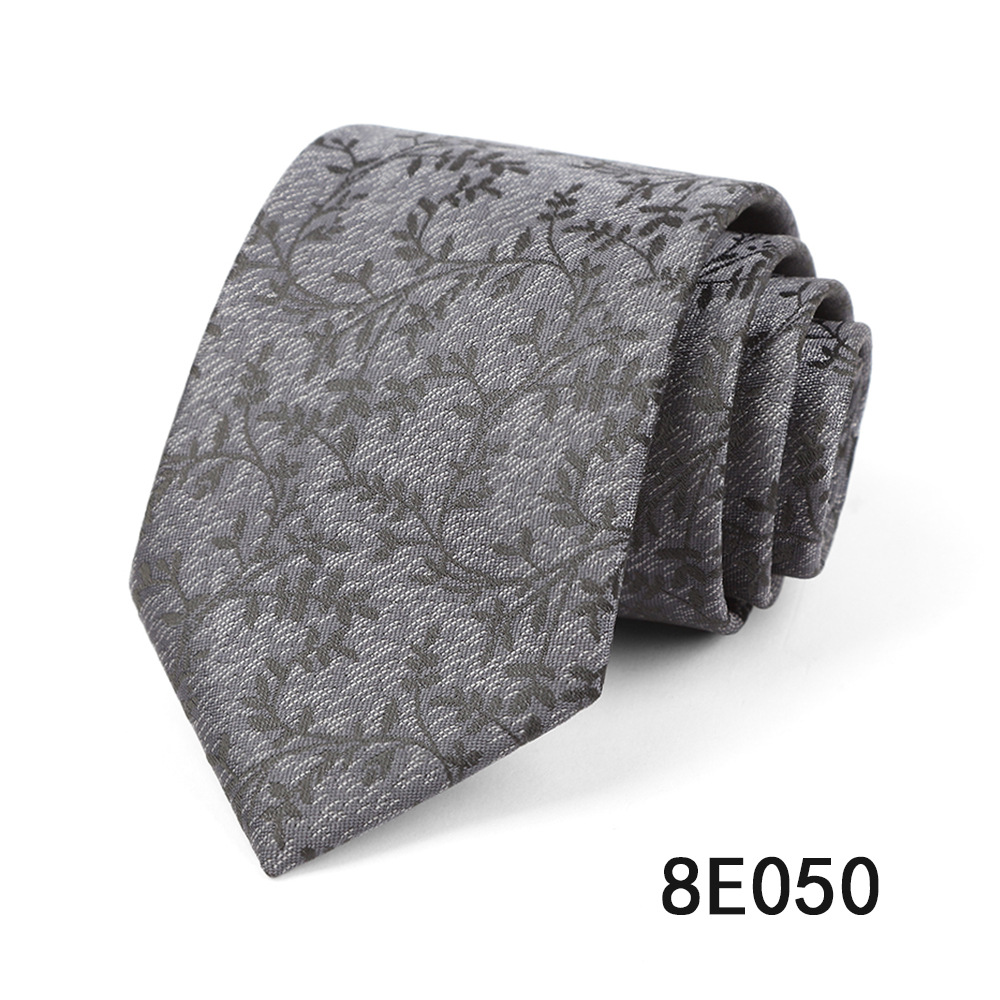 Picture of Men's Tie Business Casual Stripesd Tie 8cm Polyester Jacquard Embroider Print Tie Wholesale Formal Wear