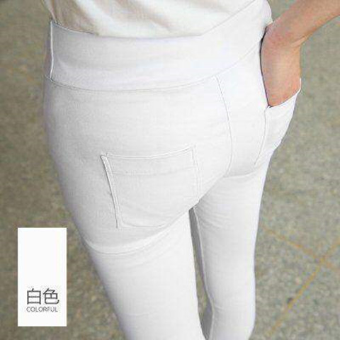 Picture of Leggings for Women's Outer Wear Summer Thin 2025 New High-Waisted Slimming Look Black Pants Pencil Magic Pants for Women