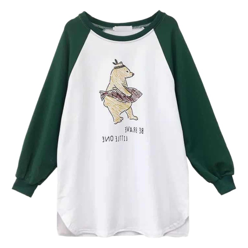 in stock Maternity Dress Spring and Autumn Mid-length Fashionable Autumn Long-sleeved T-shirt Spring and Autumn Top for Pregnant Women