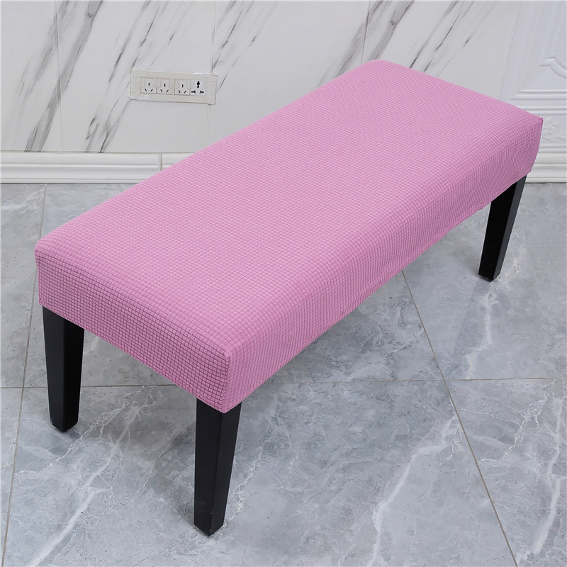 Picture of Elastic Household Long Bench Cover Corn Plaid Thickened Piano Cover Makeup Stool Cover Shoe Changing Stool Cover