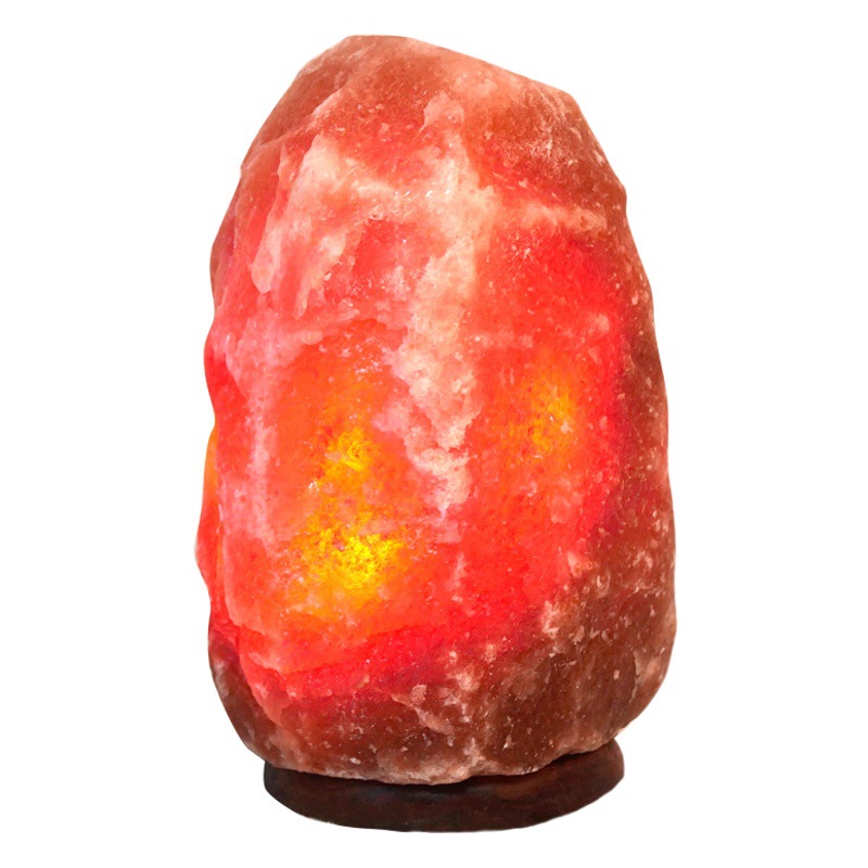 Himalayan salt lamp pigeon red blood salt lamp Pakistan imported dark red ore lamp table lamp decorative lamp ornaments