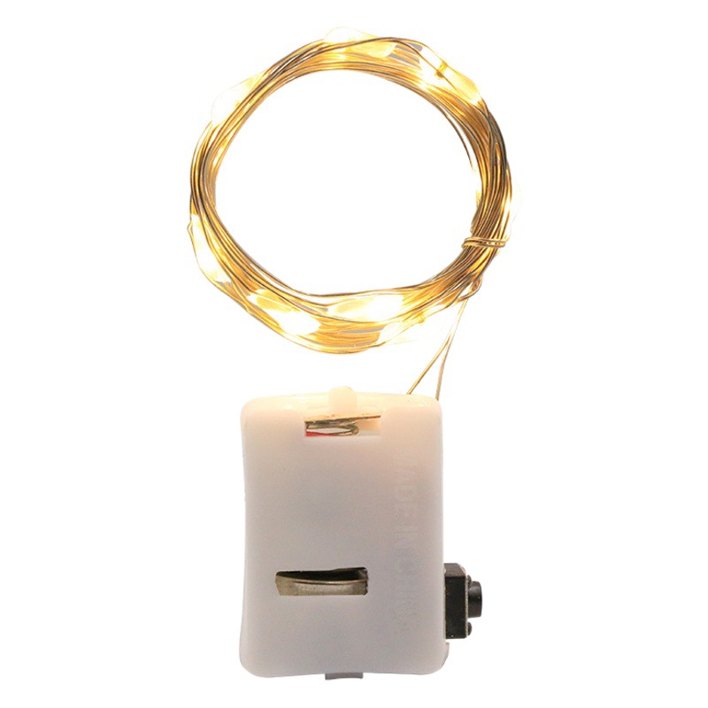 led string small white box four-block adjustable copper wire lamp gift box baking bouquet flower cake Christmas decoration lights