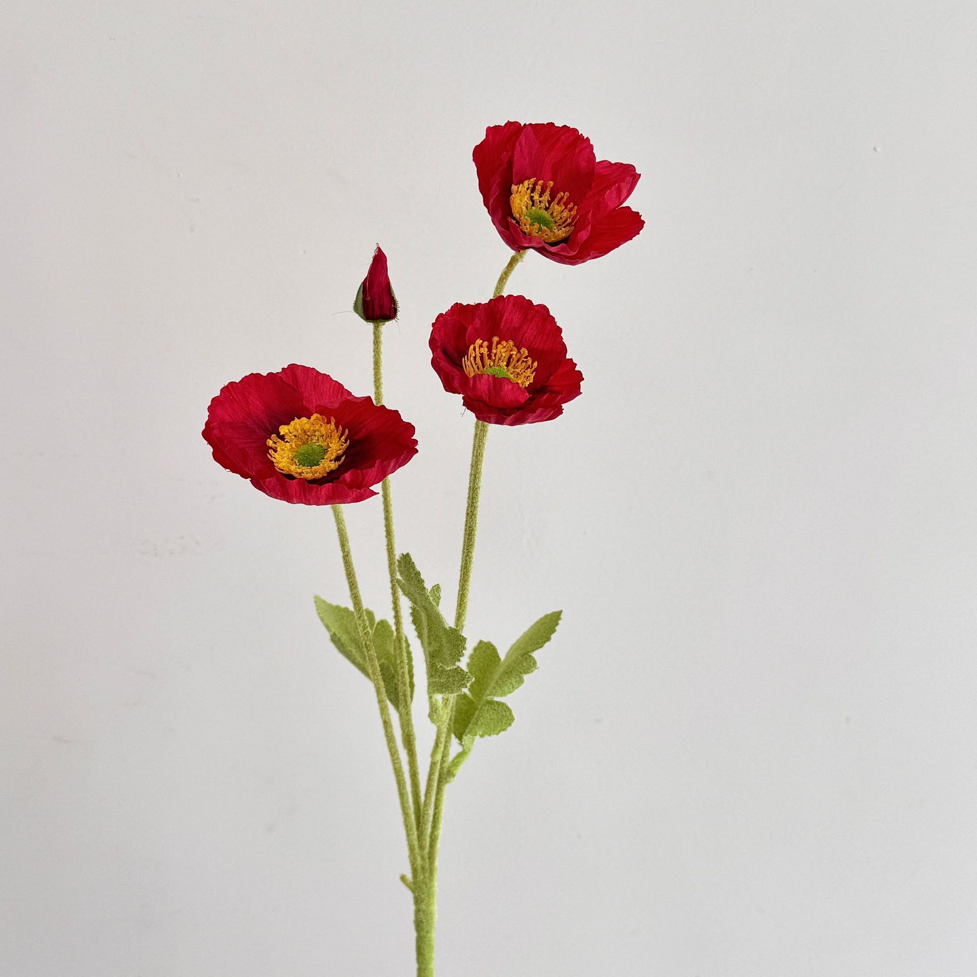 Picture of Poppy Artificial Flowers, High-End Realistic Wedding Scene Layout, Home Decoration Ornaments, Artificial Flowers, Silk Flowers, Artificial Flowers