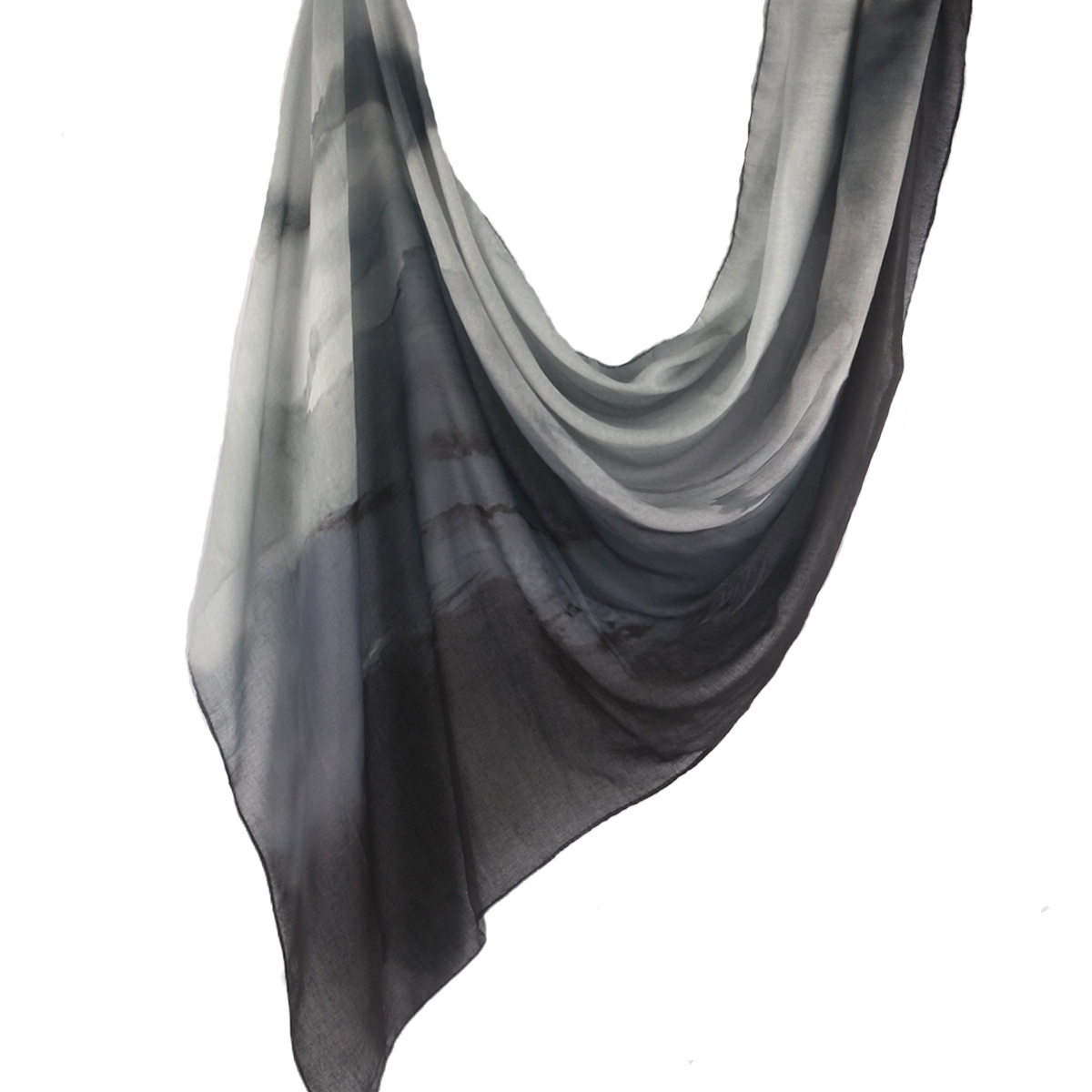 Picture of Best-Selling Watercolor Tie-Dye Cotton Scarf Arabian Satin Polyester Long Scarf Turkish Middle Eastern Scarf