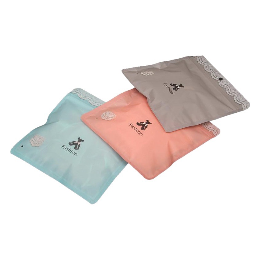 Underwear packaging bag saliva towel socks mask self-sealing bag sleeve ice sleeve transparent bag underwear bag silk scarf