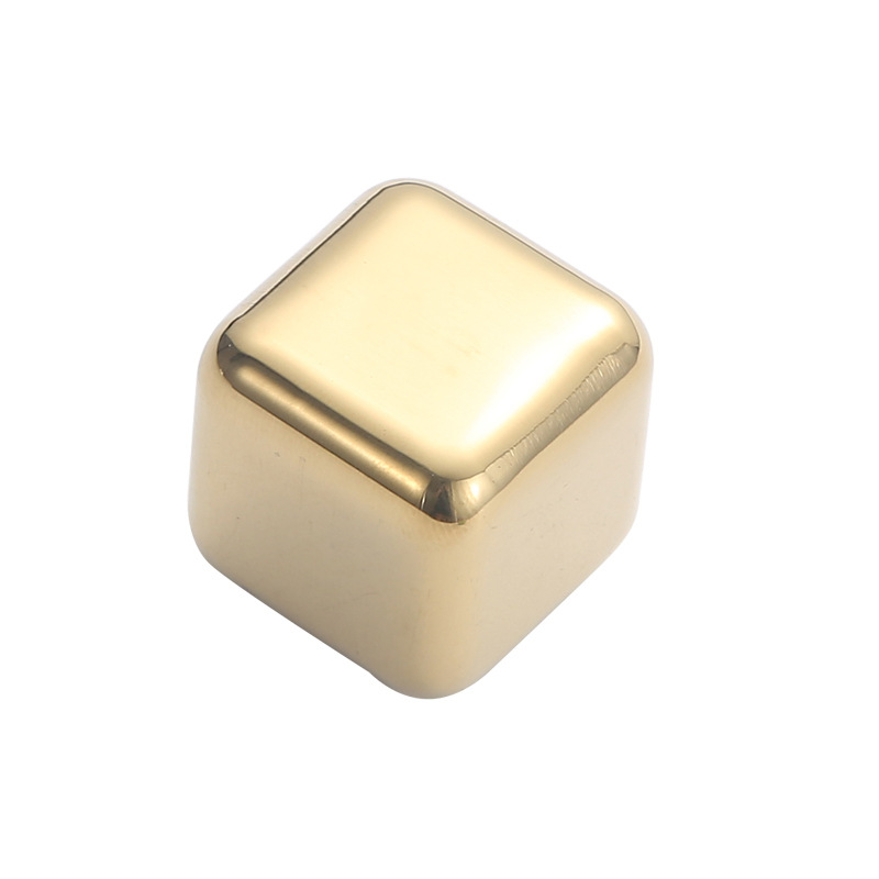 Picture of Cross-border 304 stainless steel ice cubes quick-frozen metal ice cubes suit titanium-plated golden ice wine stone whiskey stone ice particles
