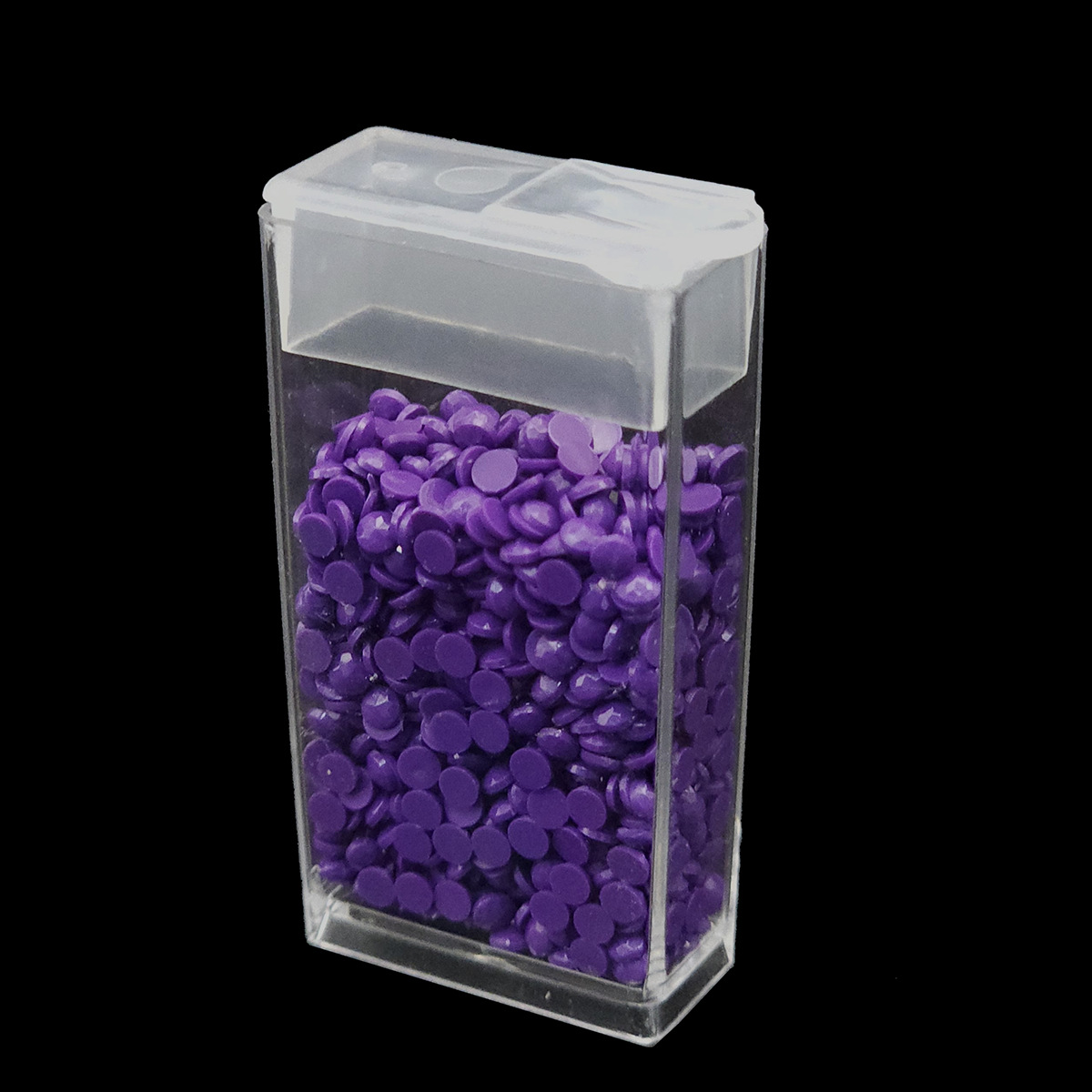 Picture of Diamond Painting Transparent Storage Box DIY Square Round Plastic Bottle Beaded Glass Rice Beads Bottling Box Set