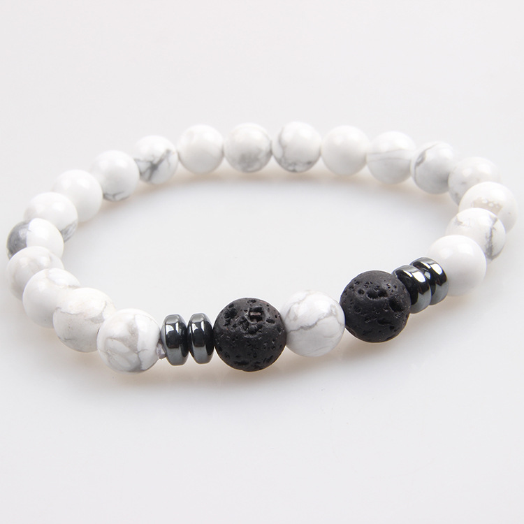 Picture of Zhou Lianfa Tiger Eye Bracelet Men's 8MM Beads suit Elastic Adjustable Black Crystal Beads Suitable for Ladies Ceremony