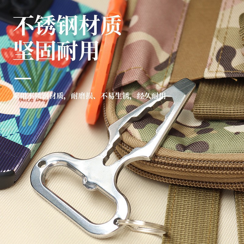 Picture of Outdoor camping supplies stainless steel portable self-defense spike multi-function tool wrench personality new durable