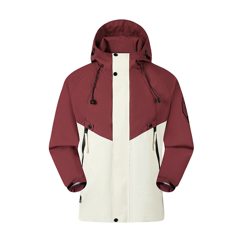 25 New autumn/winter couples' outdoor softshell jackets, windproof, waterproof, high-quality, warm, and detachable