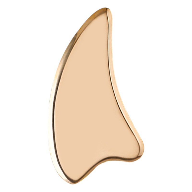 Scraping beauty board copper genuine goods pure brass facial face neck lymph home love dolphin massage board