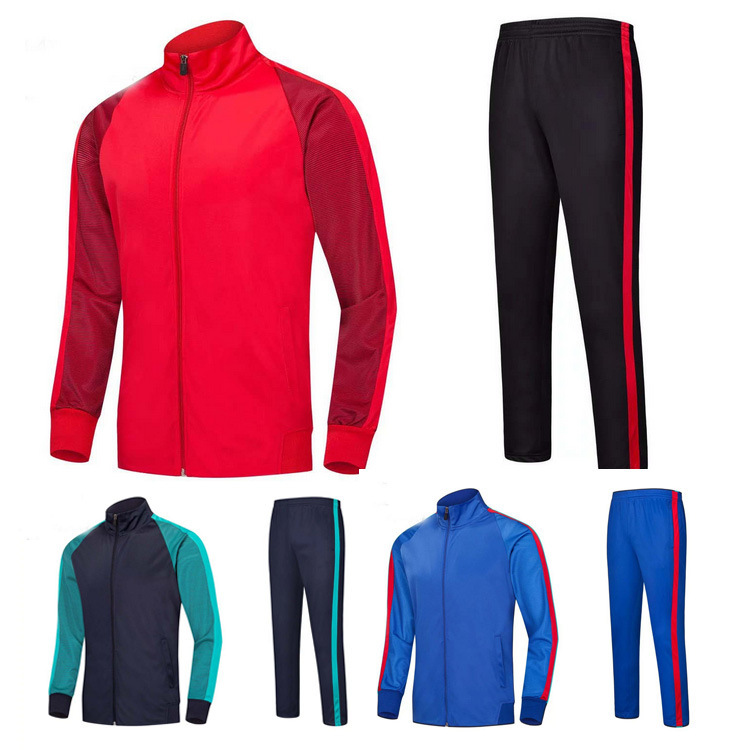 Spring Autumn Winter Sports Coat Suit Men's Running Training Competition Basketball Football Warm Golden Velvet Zipper Exterior Suit