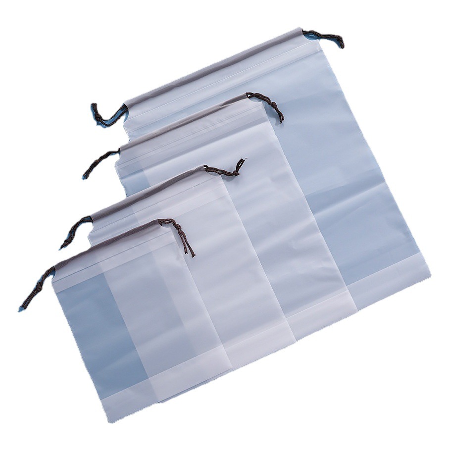 Frosted Bear Drawstring Bags Wholesale Plastic Thickened Drawstring Clothing Underwear Socks Packaging Storage Clothing Packaging Bags