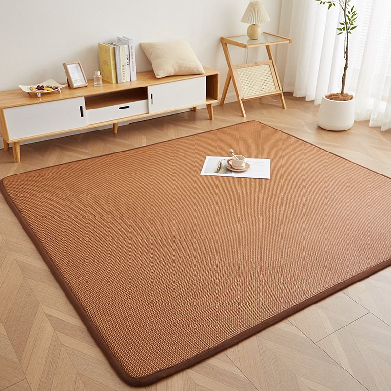 Picture of Rattan Mat Mat Floor Mat Summer Home Tatami Cool Ice Silk Floor Mat Living Room Ice Rattan Mat Soft Cushion Tatami Mat
