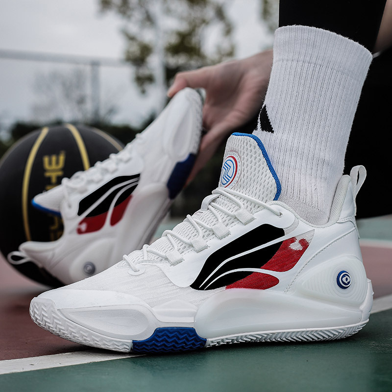 New Mesh Couple Basketball Shoes Cement Floor Blitz 9TD Breathable Rose Red Casual Sports Shoes for Men and Women