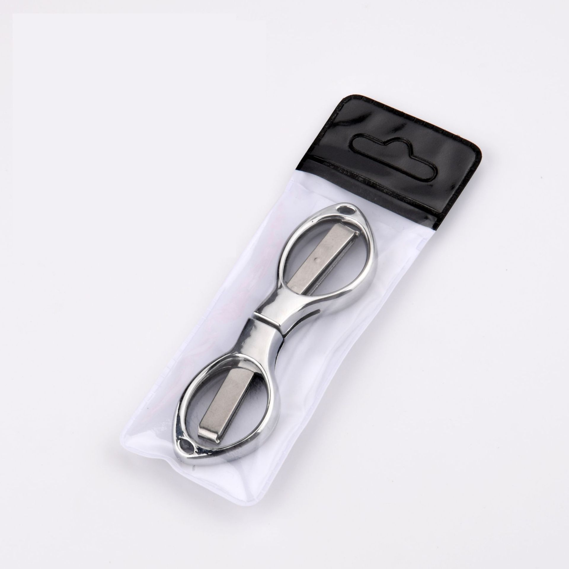 Picture of Stainless steel folding scissors plastic handle/alloy stretch shear travel portable fishing Special 8/eight character scissors wholesale
