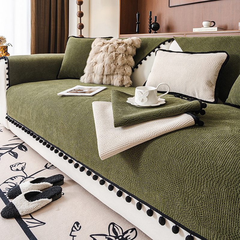 Antique Atmosphere Sofa Cushion 2025 New Four Seasons Universal Fixed Non-Slip Sofa Cover Cushion Cloth Cover