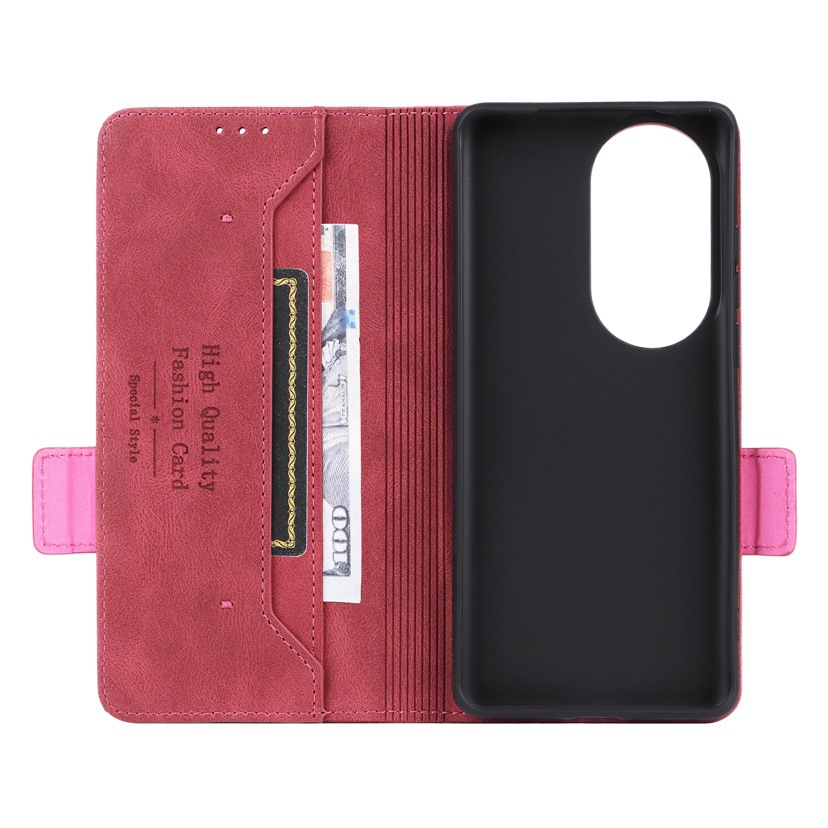 OPPOReno10 International Mobile Phone Case Magnetic Buckle Reno10pro Flip Card Hardware Vintage Leather Case