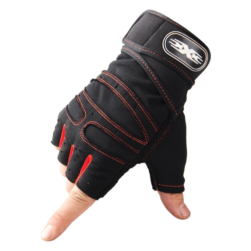 Fitness Gloves for Men and Women Half-Finger Sports Wrist Guards Pull-Ups Training Horizontal Bar Weightlifting Tactical Non-Slip Dumbbell Equipment