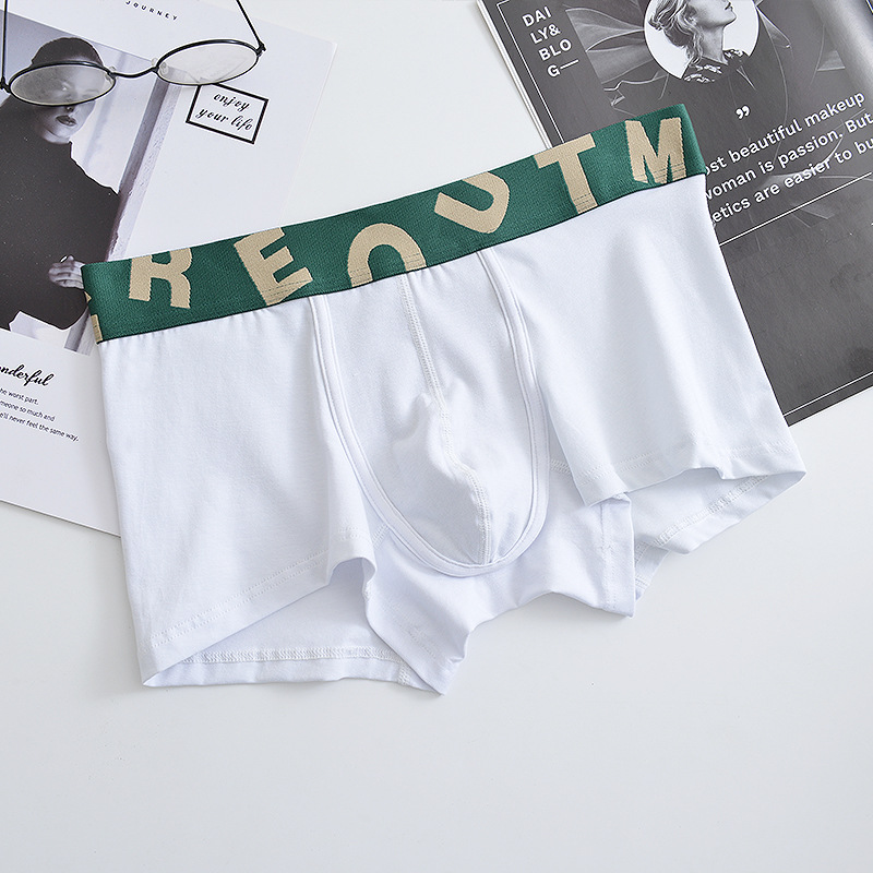 Picture of red underwear men's boxer shorts pink men's underwear boxer shorts pink shorts head young student ins trend