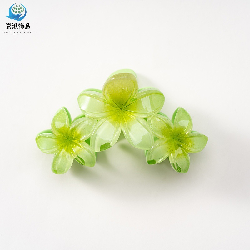 Picture of Cross-border egg flower clip large high-grade gradient Flower hairpin back head updo ponytail shark clip headdress