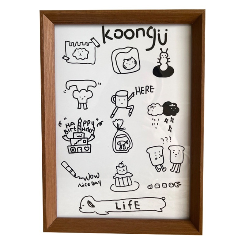 Double-sided transparent photo frame mounted picture frame 6 inch 8 inch acrylic wall table washing photo frame wholesale