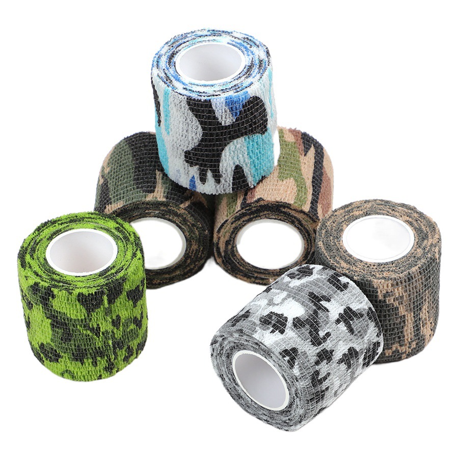Factory direct outdoor camouflage bandage non-woven self-adhesive elastic bandage camouflage bandage wholesale