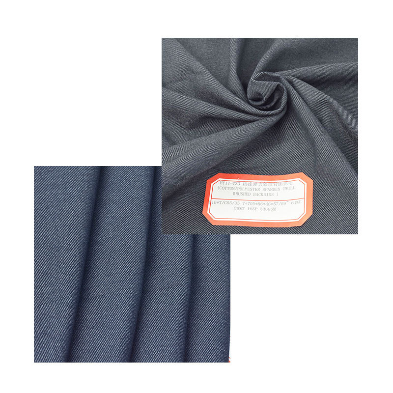 Stretch Twill peached fabric Back Scratch Elastic Cloth Thickened Pants fabric
