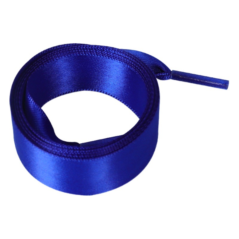 Picture of Silk shoelaces flat lace satin webbing sports small white shoes shoelaces color silk shoelaces 2cm wholesale